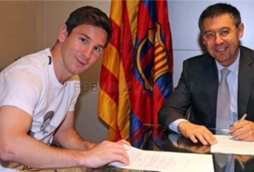 Chủ tịch Barcelona phải đến tận nhà Messi để ký hợp đồng!